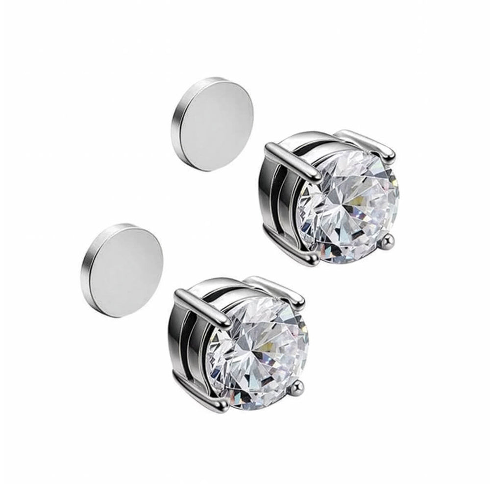 Destinee Crystal Stud Magnetic Earrings — image 3