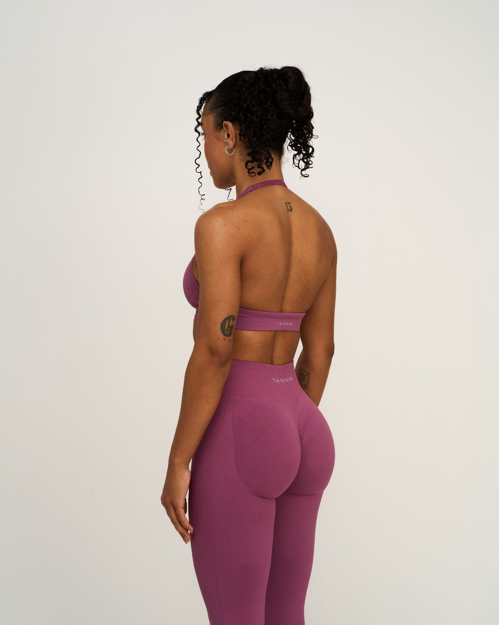 Elevate™ Sculpting Seamless Adjustable Halter Bra | Orchid Mauve