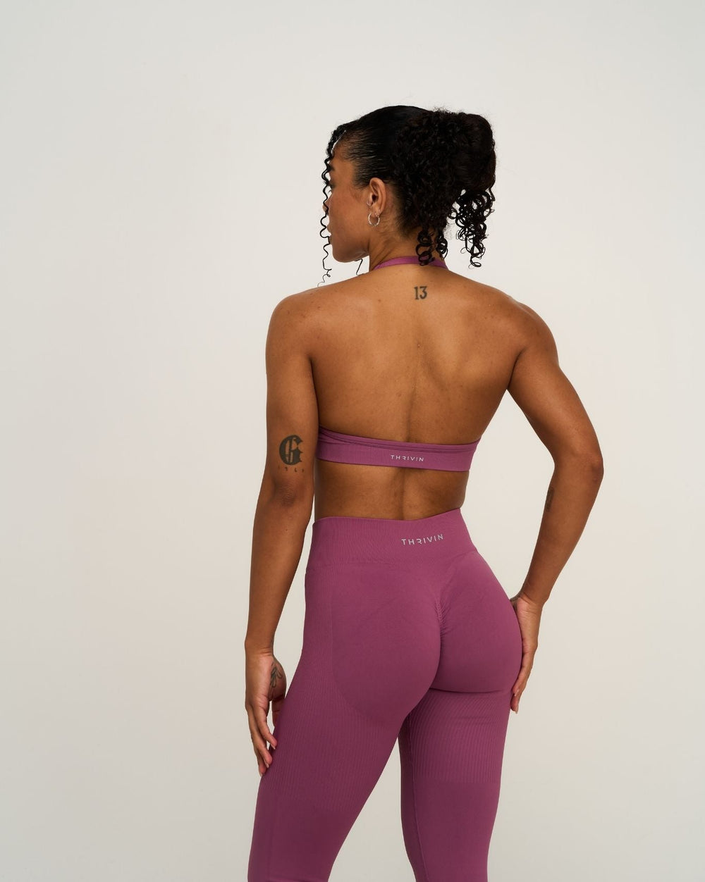 Elevate™ Sculpting Seamless Adjustable Halter Bra | Orchid Mauve