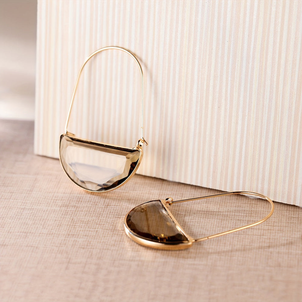 Minimalist Geometric Drop Earrings — image 3