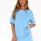 Osonn Women's 2 Piece Lounge Sets Short Sleeve Shirts Casual Tops Shorts Matching Clothing Summer Airport Outfits