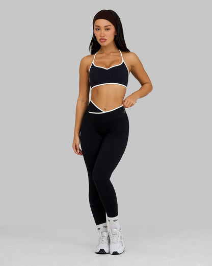 Outline V-Waist Leggings | Night Black