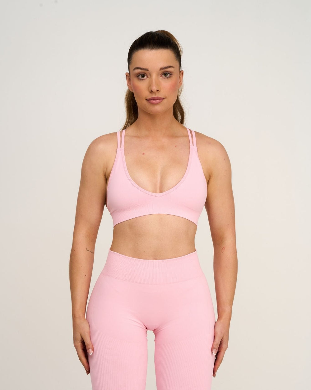 Elevate™ Sculpting Seamless High Apex Bra | Cotton Pink