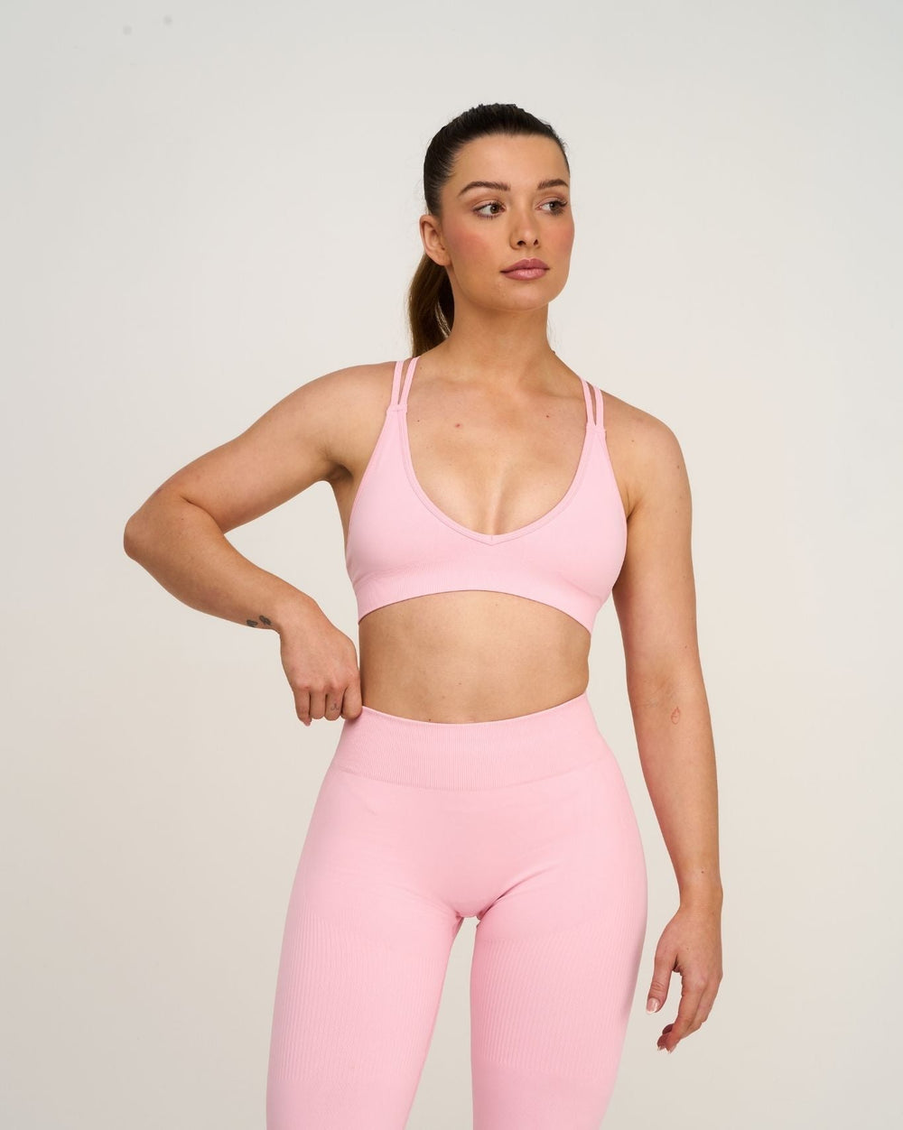 Elevate™ Sculpting Seamless High Apex Bra | Cotton Pink