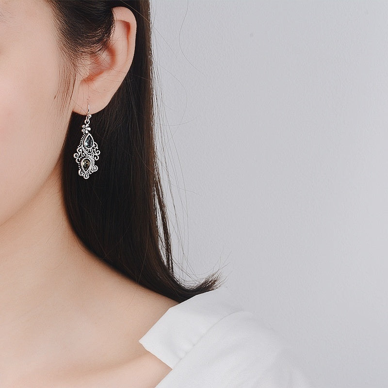 Pear Crystal Boho Earrings — image 1