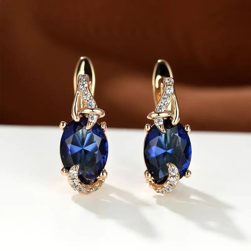 Royal Midnight Gold Earrings — image 1