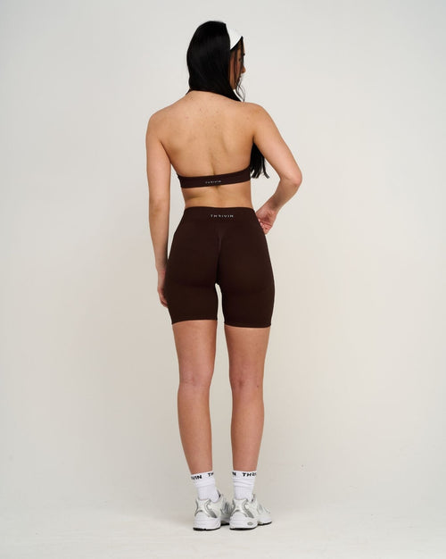 Elevate™ Sculpting Seamless Adjustable Halter Bra | Coffee
