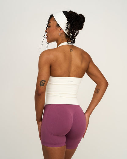 Elevate™ Sculpting Seamless Halterneck Top | Cream