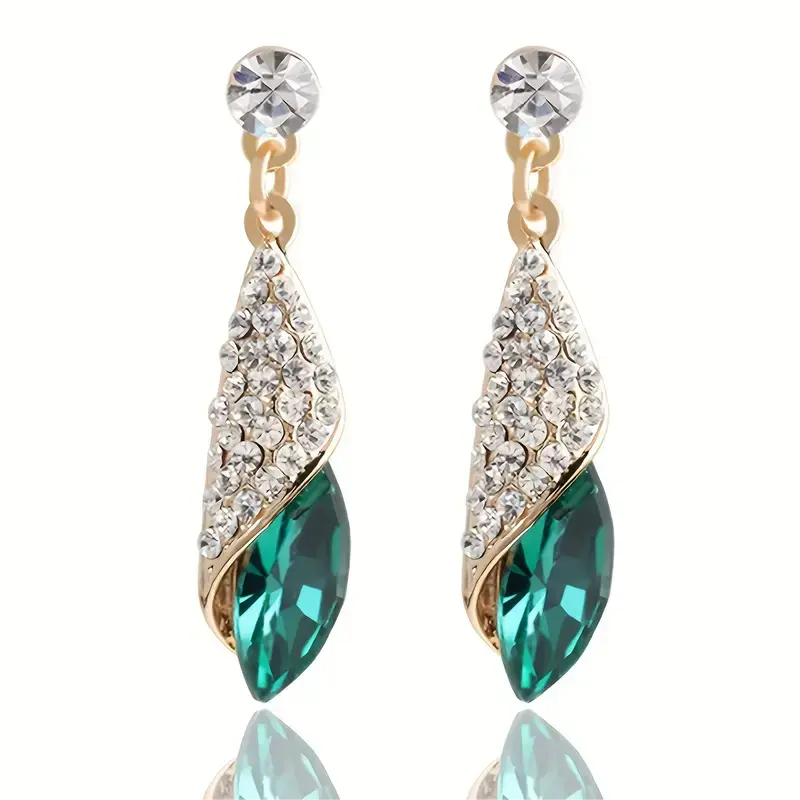 Veylith Emeraya Emerald Dangle Earrings — image 1