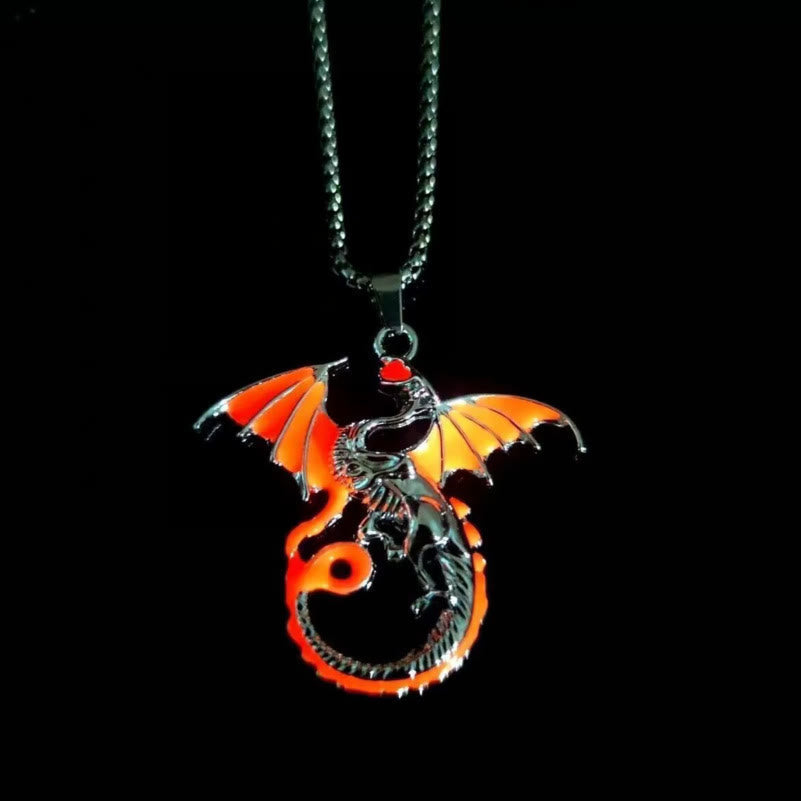 Luminous Flame Dragon Necklace — image 2