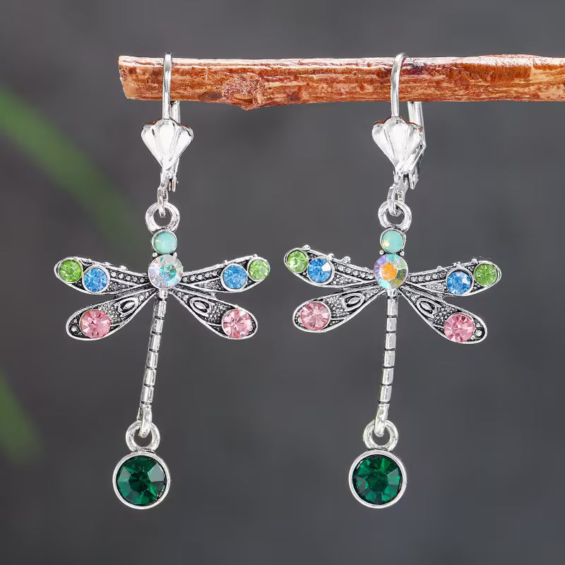 Elegant Carved Dragonfly Earrings — image 2