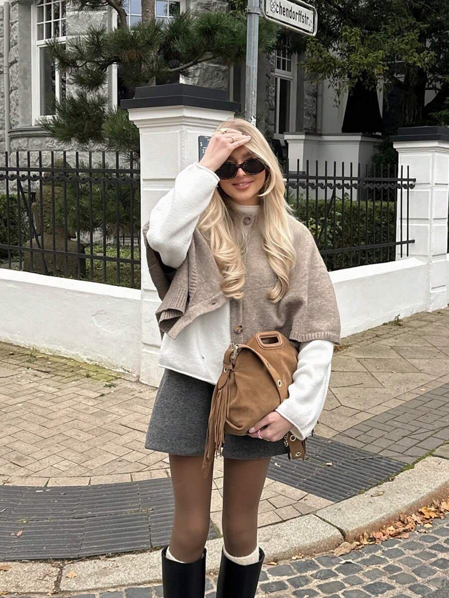 Emery Knit Cape