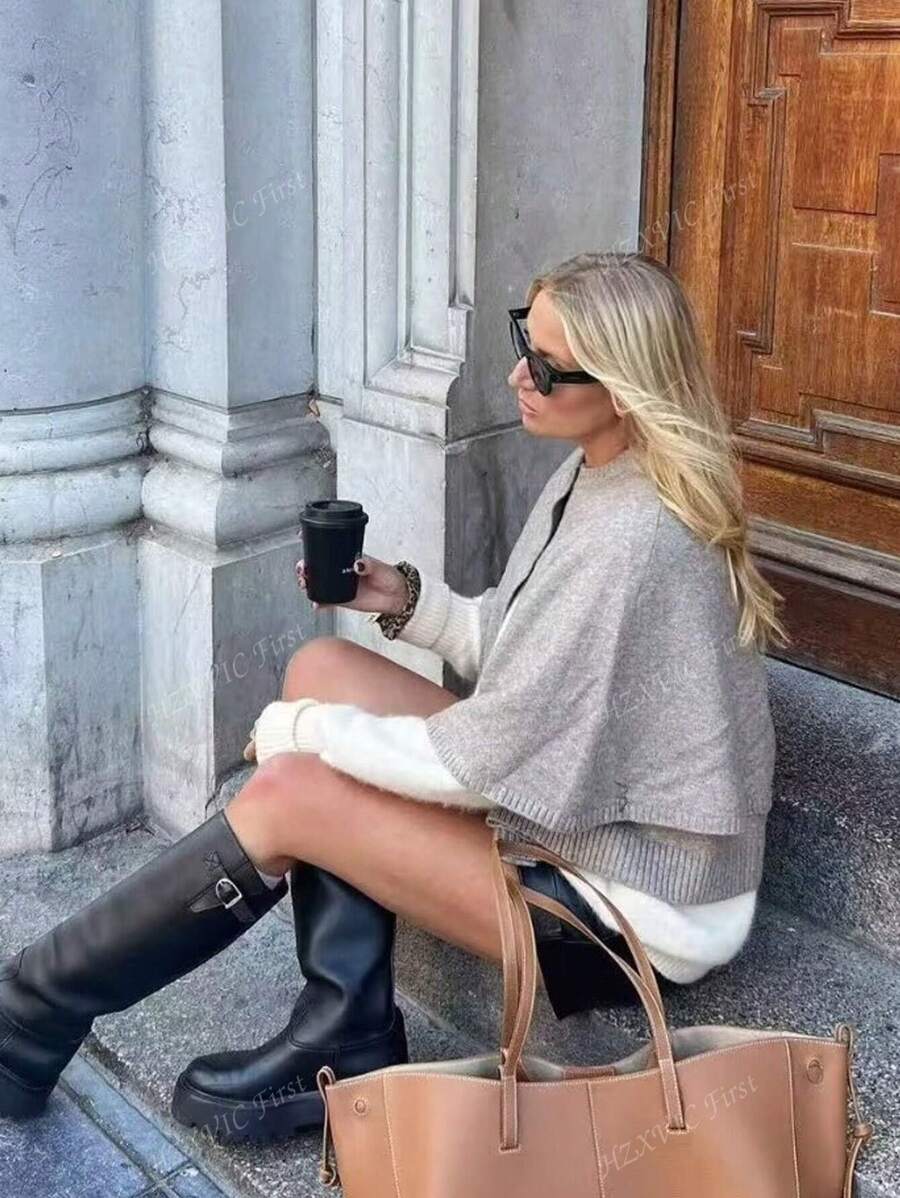 Emery Knit Cape