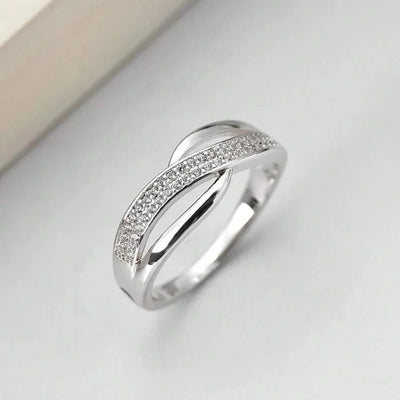Catherine Classic Gold Zirconia Ring — image 2