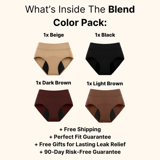Leak-Proof Underwear — 4-Pack | All-Day Comfort & Protection