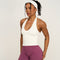 Elevate™ Sculpting Seamless Halterneck Top | Cream