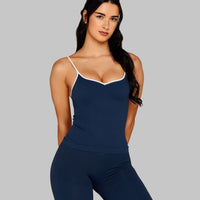 Outline Sweetheart Tanktop | Midnight Navy