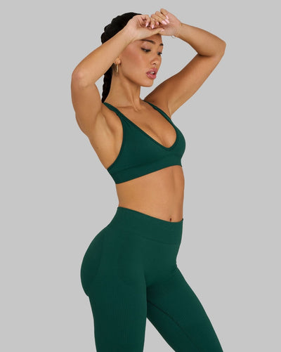 Elevate™ Sculpting Seamless High Apex Bra | Pine Green