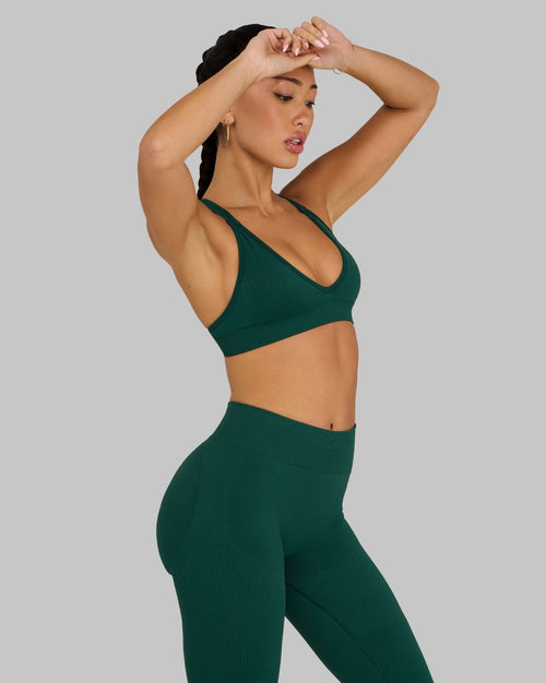 Elevate™ Sculpting Seamless High Apex Bra | Pine Green