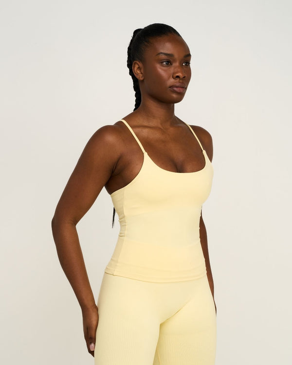 Elevate™ Sculpting Seamless Scoop Neck Cami | Golden Butter