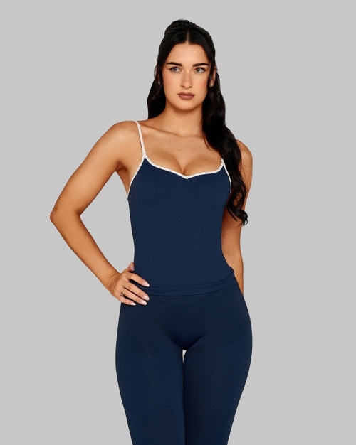 Outline Sweetheart Tanktop | Midnight Navy