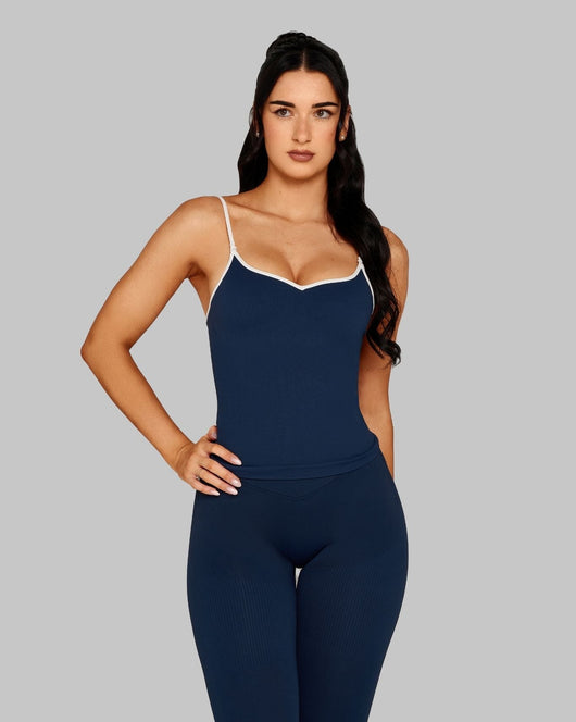 Outline Sweetheart Tanktop | Midnight Navy