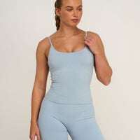 Elevate™ Sculpting Seamless Scoop Neck Cami | Blue Haze