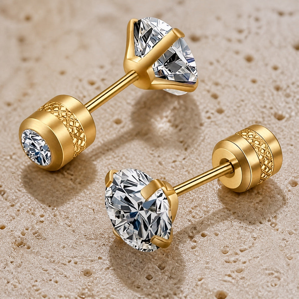Exquisite White Zirconia Studs — image 1