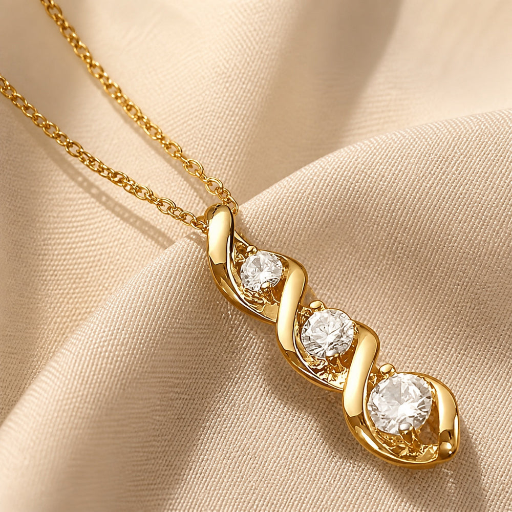 Exquisite Spiral Pendant Necklace — image 1