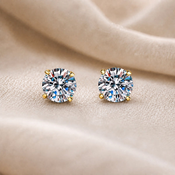 Classic Moissanite Stud Earrings — image 1