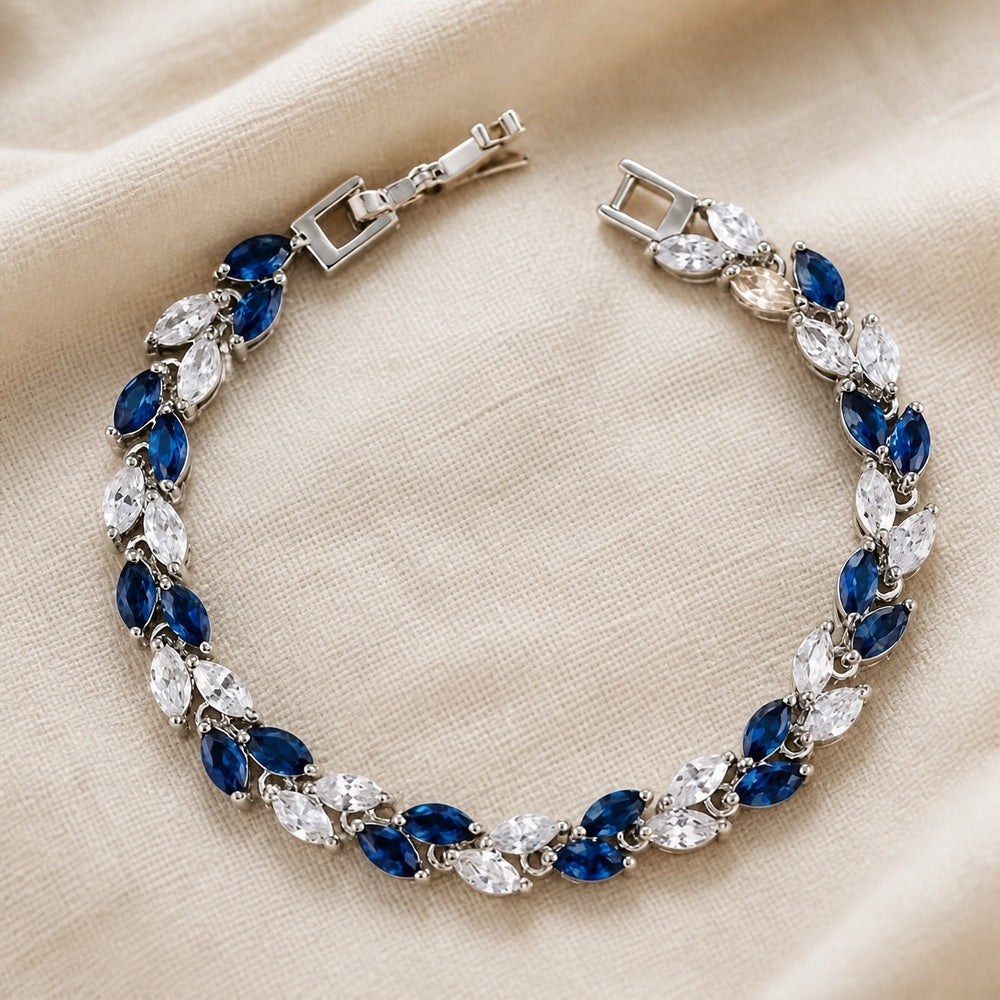 Classic Zirconia Leaf Bracelet — image 1