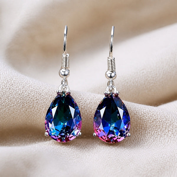 Stylish Water Drop Crystal Earrings — image 1