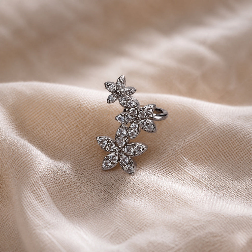 Floral Design Clip Earrings — image 2