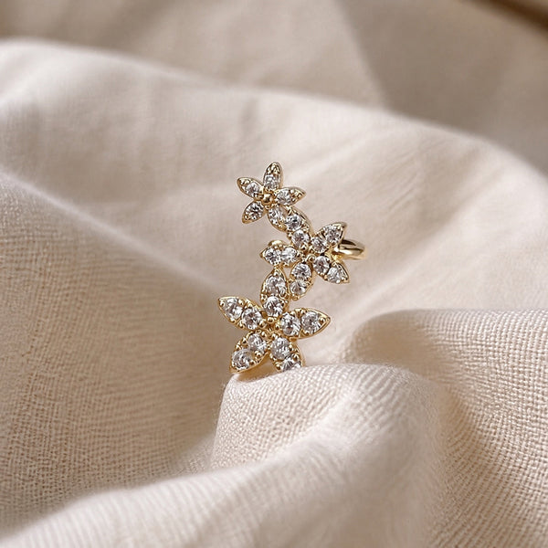 Floral Design Clip Earrings — image 1
