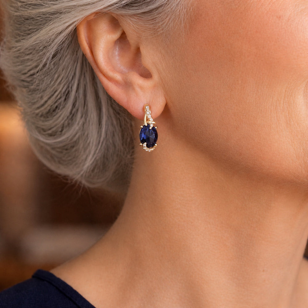 Royal Midnight Gold Earrings — image 2