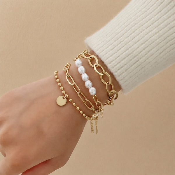 Gold Pearl Bracelet Pack — image 1