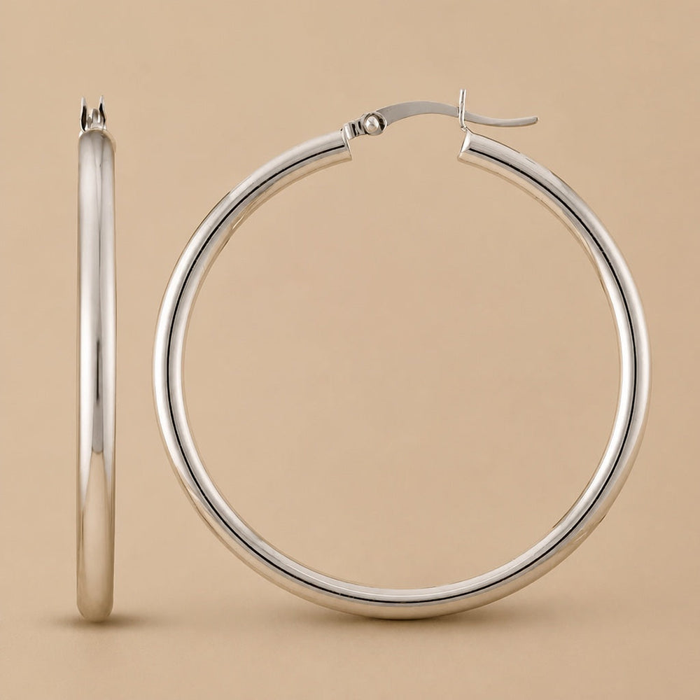 Serane White Gold Classic Earrings — image 1