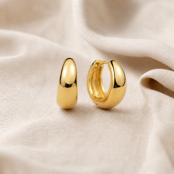 Rue Elegant Golden Mini Hoops — image 1