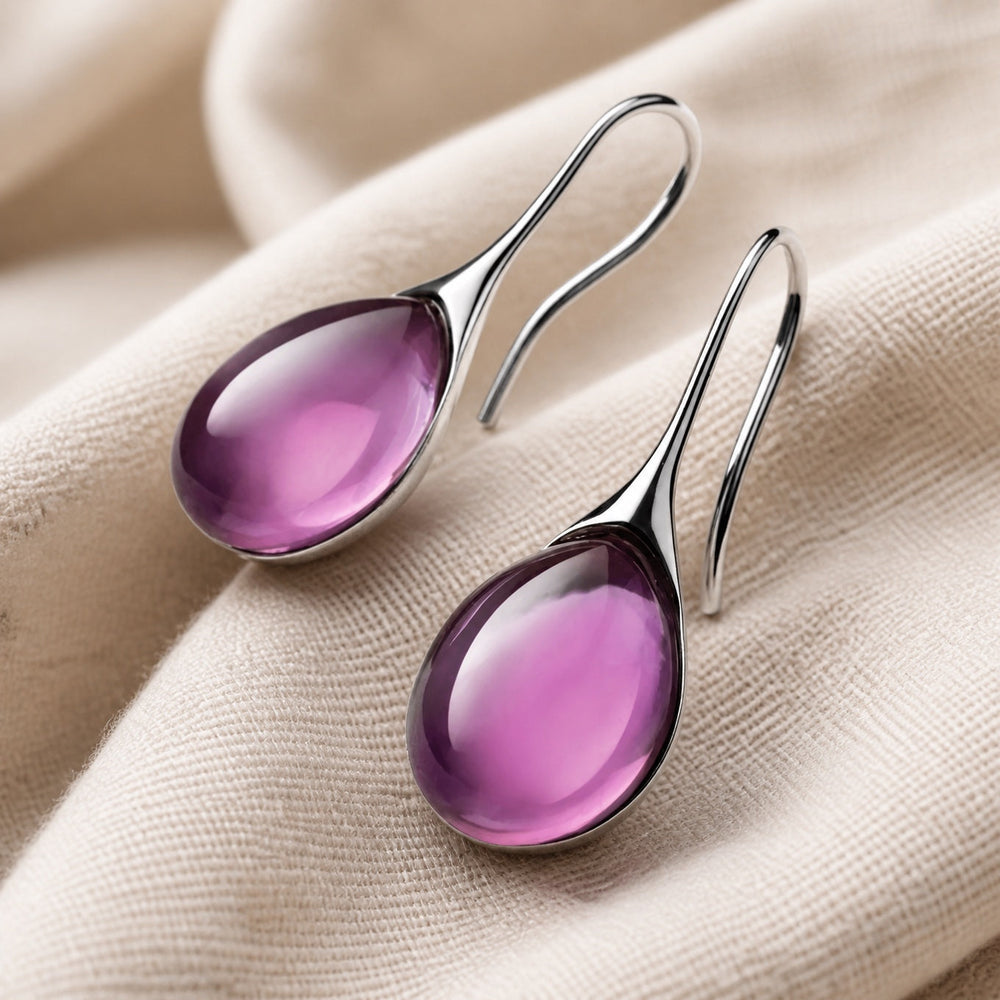 Crystal Drop Gold Silver Earrings — image 2