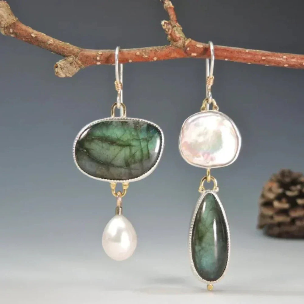 Timeless Vintage Stone Earrings — image 1