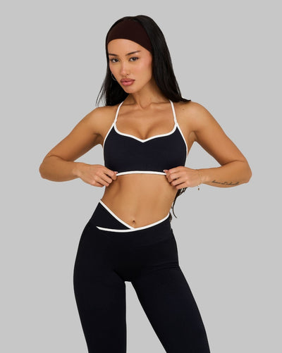 Outline Sweetheart Multiway Bra | Night Black