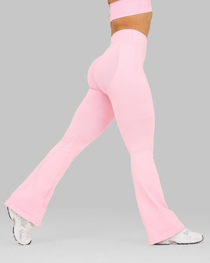 Elevate™ Sculpting Mid V-Waist Scrunch Flare | Candy Pink