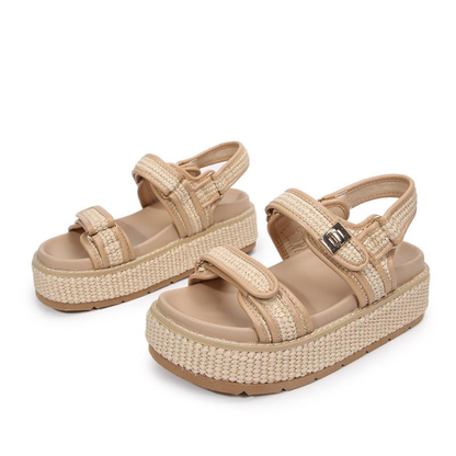 Raffia Buckle Platform Sandals – The Effortless Sandal You'll Wear All Summer