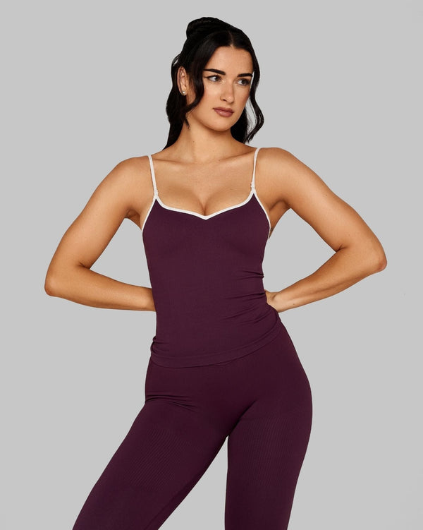 Outline Sweetheart Tanktop | Winter Plum