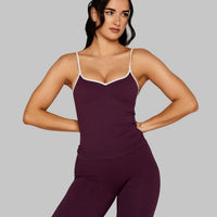 Outline Sweetheart Tanktop | Winter Plum