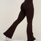 Elevate™ Sculpting Mid V-Waist Scrunch Flare | Coffee