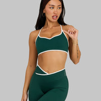 Outline Sweetheart Multiway Bra | Pine Green