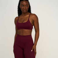 Elevate™ Sculpting Seamless Scoop Neck Bra | Merlot