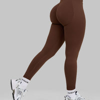 Outline V-Waist Leggings | Bourbon Brown