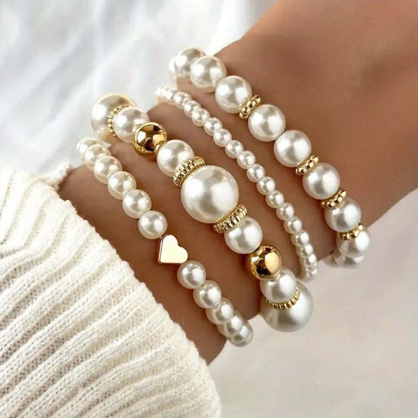 Exquisite Pearl Bracelet Set — image 1